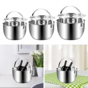 Ice Bucket with Lid with Handle Stainless Steel Wine Bottle Cocktail Storage Bin