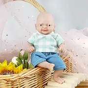 Vollence Micro Premature Full Body Silicone Baby Doll Boy Lifelike Mini Reborn Doll Surprise for Children Anti-Stress
