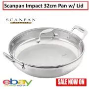 Scanpan Impact Frypan 32cm 18/10 Sainless Steel Cookware Skillet Saucepan Pan