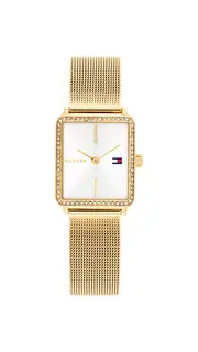 Tommy Hilfiger Tea Tank Ladies Watch in Gold
