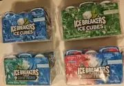 Lot Of 4 Ice Breakers Variety Pack WildBerry,Coolmint,Spearmint,Wintergreen