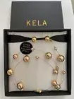 KELA Hair Jewellery Gold Ball Strands New FreeShip