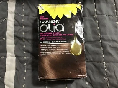 New Garnier olia oil powdered color 6.35 light chestnut brown new