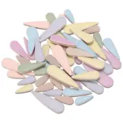 100g Petal Mosaic Tiles Glazed Ceramic Tiles Yellow+Sky Blue+Light Green