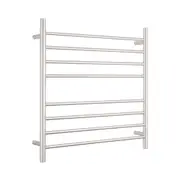 Radiant Brushed 750 x 750mm Round Heated Towel Rail (Right Wiring) BRU-RTR06RIGHT