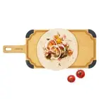 Elihome Paddle Series Cutting Board & Serving Board with handle, Juice Groove...