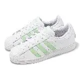 在飛比找遠傳friDay購物優惠-adidas 休閒鞋 Superstar W 女鞋 白 綠 