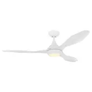 Eglo Nevis II 52" DC ABS 3 Blade Ceiling Fan with 18W LED CCT Light & Remote-Matt White
