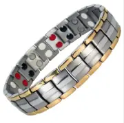 Magnetic Men's 4 in 1 Strong 5000G Pure Titanium Bracelet Arthritis Relief chic