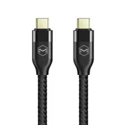 Mcdodo Gold Plated 100W USB Type C To Type C Cable, New Nylon Charger Cable, For iPhone 15/15 Pro/15 Plus/15 Pro Max, iPad Mini 6/ Pro 2021, MacBook Pro 2020, Samsung Galaxy S23, Nintendo Switch