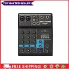 Portable Bluetooth-compatible USB Sound Mixing Console Input Phantom Power
