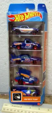 Hot Wheels 2021 5 pack HW Race Team HFV87 5 different fun cars / trucks & more