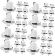 TEHAUX 40 Pcs Water Heater Knob White Glass Stove Plastic Instant