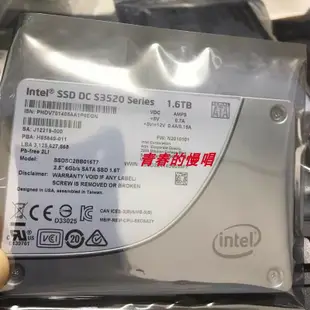〖限時特價5.15〗Intel DC S3520 1.6T SSD 6Gb/s MLC 2.5 SATA SSDSC2B