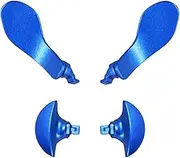 4 Pcs Back Paddles for PS5 Edge Controller，Metal Rear Paddles Trigger Buttons Replacement Grip Parts for PS5 DualSense Edge Wireless Controller(Blue)