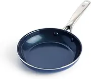 Blue Diamond Cookware Diamond Infused Ceramic Nonstick 20 cm Frying Pan Skillet, PFAS-Free, Dishwasher Safe, Oven Safe, Blue