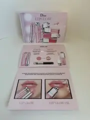 2 X Dior Lip Glow Hydrating Lip Balm & Lip Glow Oil Glossy Lip Gloss Sample Each