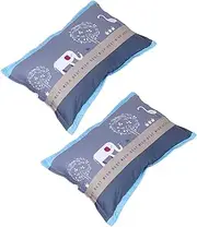 TIDTALEO 1pair Pillow Cases: Cotton Zippered Pillow Covers Protectors Washable and Easy to Clean Cozy for Sleeping Single Bed Use