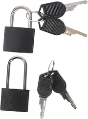 Gadpiparty 2 Sets Padlocks with Keys Luggage Safety Locks Vintage Design Storage Box Replacement Padlocks Lightweight and Portable for Travel and Diaries