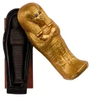 Egyptian Coffin with Mummy Inside - Immersive Pharaonic Burial Relic