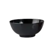 12x Melamine Noodle Bowl Black 110mm Ryner Commercial Plastic Serving Soup Bowls