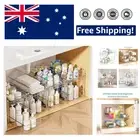Portable Clear Storage Containers - 4-Pack for Vanity and Pantry Organization