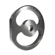 Grinder plate with 1 flat edge for #22 Grinders, Butcher Boy, with Kidney holes