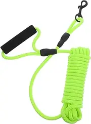 Abaodam Secure Nylon Dog Leash Long Training Leash for Comfortable Handling Pet Walking and Outdoor Use Built Waste Bag Holder for Convenience