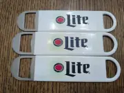 3 Miller Lite Logo Beer Bottle Bartender Speed Bar Opener Rubber Grip Tool Great