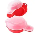 2 Sets Microwave Egg Cooker,1 Minute Fast Egg Hamburg Omelet Maker Kitchen5517