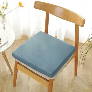 防污漬防滑防水 科技布套50D高密度加厚加硬海綿沙發坐墊含綁帶學生課桌椅墊實木沙發飄窗墊