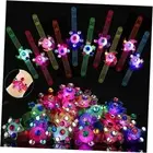 48-Pack LED Light Up Fidget Spinner Bracelets - Glow in The Dark Party Favors
