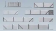 Faller Metal Industrial Fencing Building Kit 370mm III N Gauge 272420