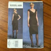 UNCUT Vogue Pattern 1117 Size 12-18 Michael Kors Dress