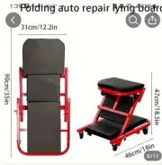 40"36" 2 in 1 Z-Creeper Seat Automotive Mechanic Rolling Creeper for Garage Shop