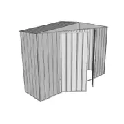 Build-a-Shed 3.0 x 0.8 x 2.3m Gable No Side Doors Shed - Zinc