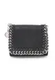 二奢 Pre-loved STELLA MCCARTNEY Falabella mini wallet trifold wallet Fake leather black