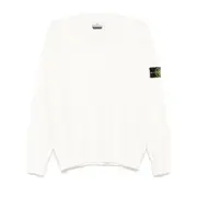 [Stone Island] Stone Island Compass-badge Sweater XXL WHITE