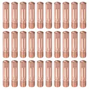 30Pcs Welder Tips .020" Bore Diameter M6 Contact Tip for 15AK Welding Gun