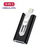 2TB 1TB 3in1 USB Flash Drive Storage Memory Stick For iPhone iPad PC Android AU