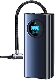 Dainlin Mini Bike Tire Pump, 30s Fast Inflate Bike Pump with Guage, 150PSI Electric Air Pump with Presta and Schrader Valve, Suitable for Road Bike, Mountain Bike, E-Bike, City Bike