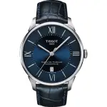 【TISSOT 天梭】杜魯爾系列動力80小時機械錶-藍/42MM 開學(T0994071604800)