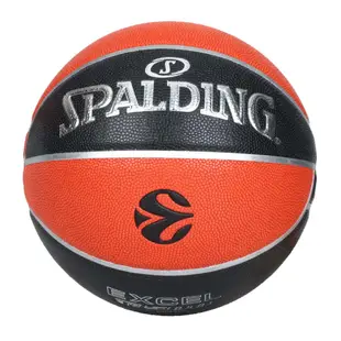 SPALDING TF-500 歐冠盃系列 #7合成皮籃球-室內外 7號球 斯伯丁 SPA77101 黑橘銀
