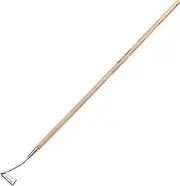Berry&Bird Garden Hoe, 160cm/63in Stainless Steel Long Handle 3-Edge Hoe, Ergonomic Wooden Handle, Angled Hoe/Warren Hoe for Weeding Weeds Moss and Debris