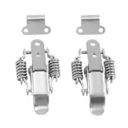 2x Toolbox Draw Compression Spring Toggle Catch Clamp Silver P7R51990
