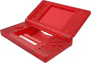 eXtremeRate Clear Red Replacement Full Housing Shell for Nintendo DS Lite, Custom Handheld Console Case Cover with Buttons, Screen Lens for Nintendo DS Lite NDSL - Console NOT Included