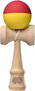 Kendama USA Kaizen Half Split Red & Yellow Silk Matte