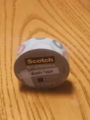 Magic Washi Tape 3M Scotch Expressions Stripe Circles Design .59"x 393" 10.9 YD