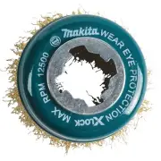 Makita X-LOCK 3 In. Crimped 0.012 In. Brass Coated Carbon Steel Cup Angle