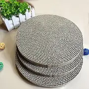 ShioSel - Cat Scratch Pads Round, Cat Scratcher Cardboards, Refill, Replacement, Insert - 3 Pack